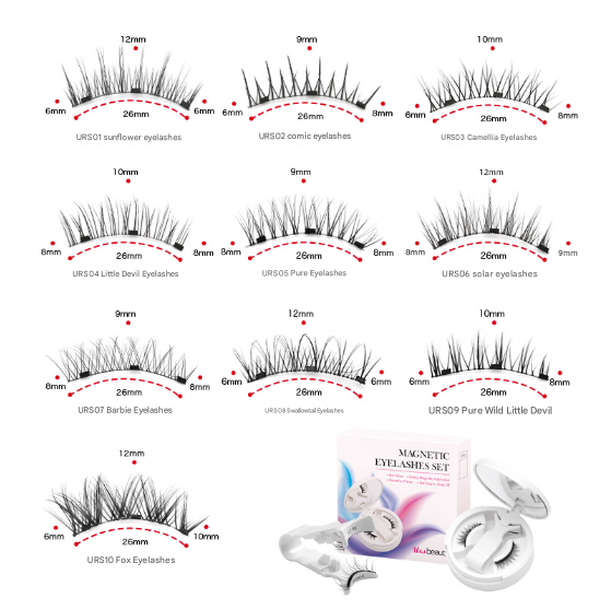 Fox‑Style Magnetic False Eyelashes