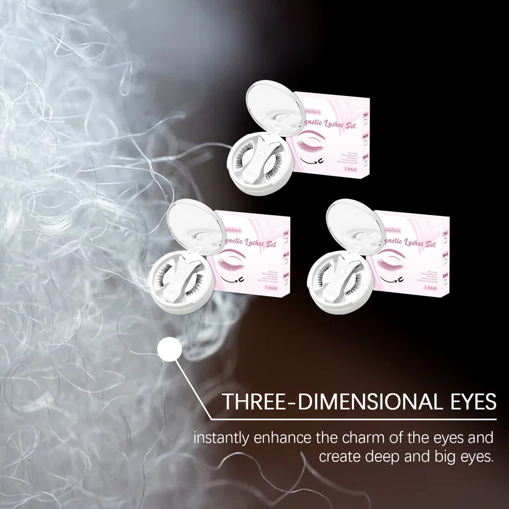 Magnetic False Eyelashes – No Glue