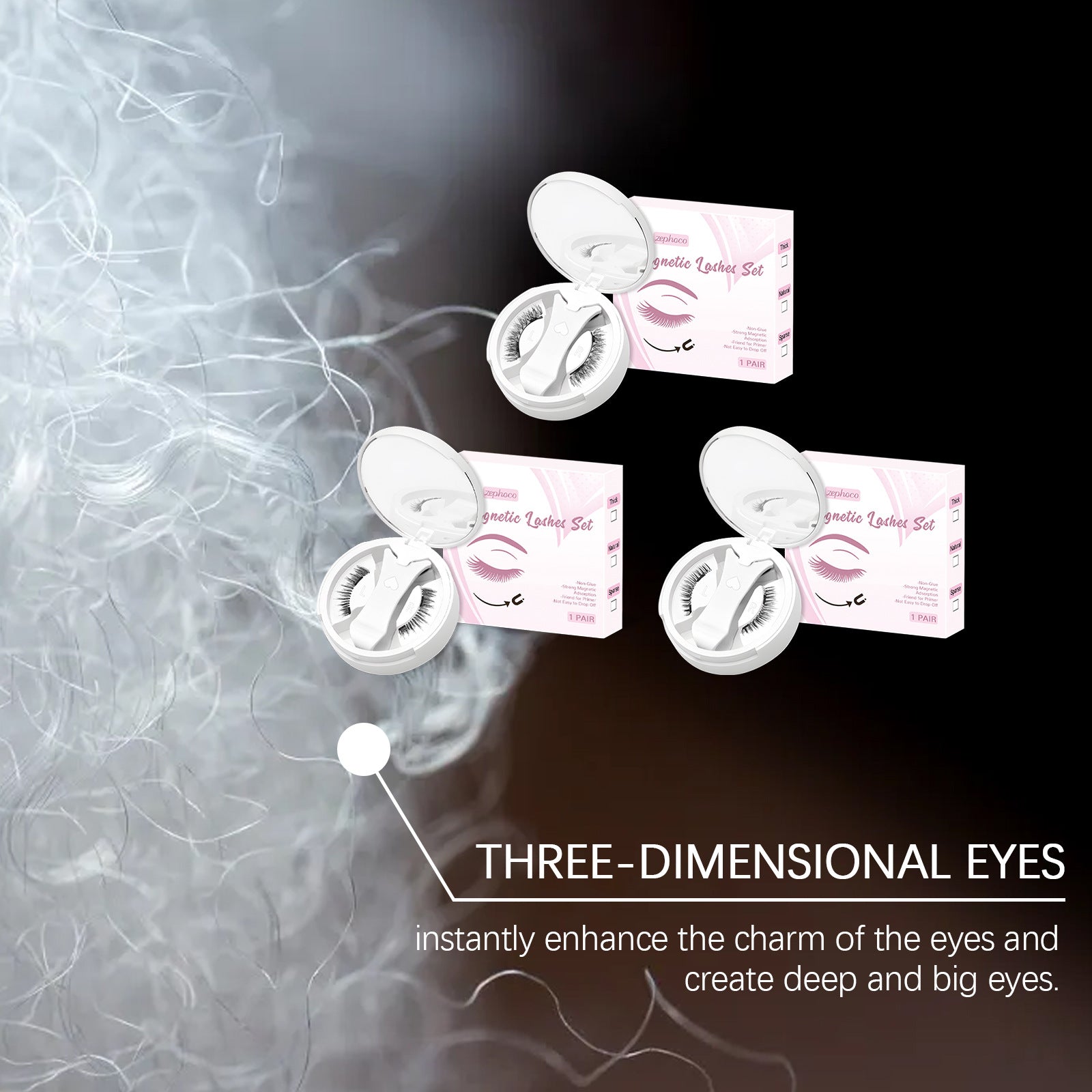 Magnetic False Eyelashes – No Glue