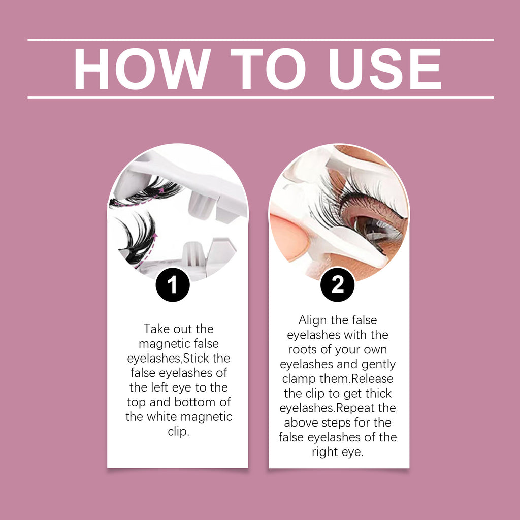Magnetic False Eyelashes – No Glue