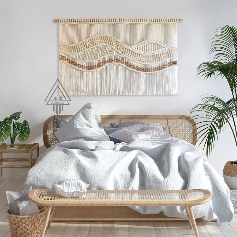 Bohemian Nordic Wave Wall Tapestry