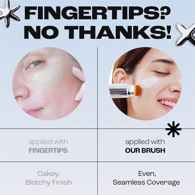 Double‑Head Foundation Stick with Brush