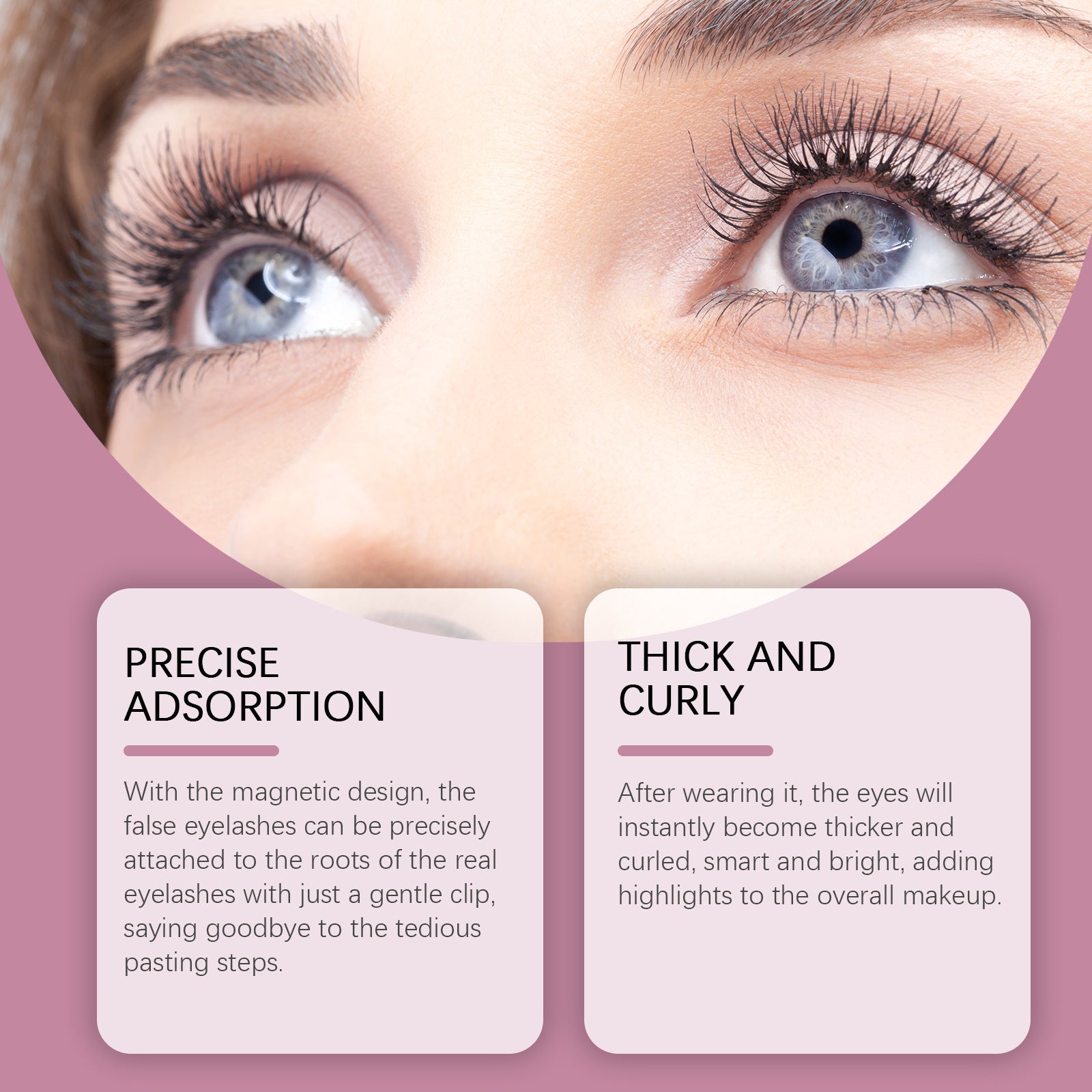Magnetic False Eyelashes – No Glue