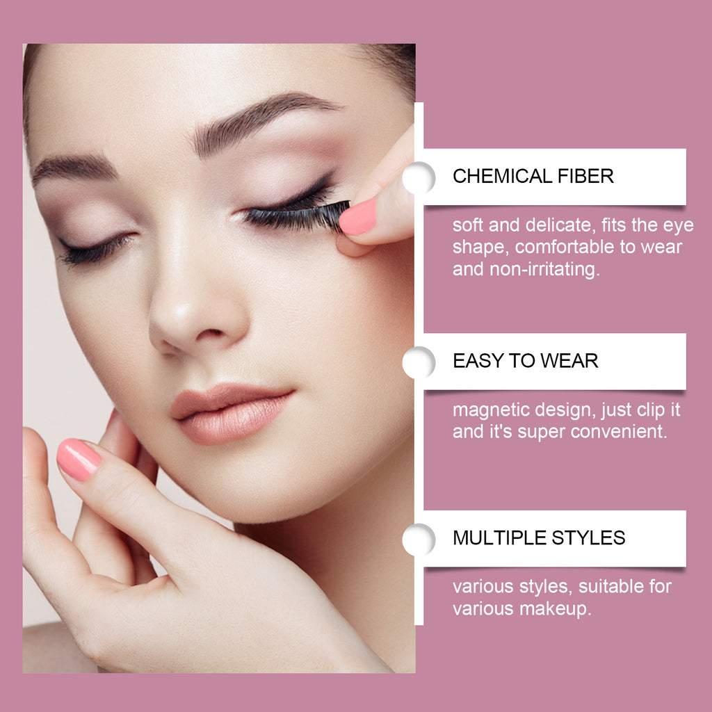Magnetic False Eyelashes – No Glue